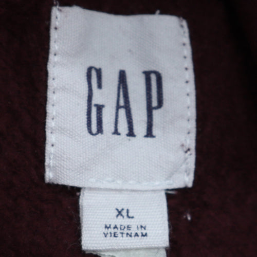 GAP Men's Brown XL Pullover Hoodie Fleece Cotton Blend