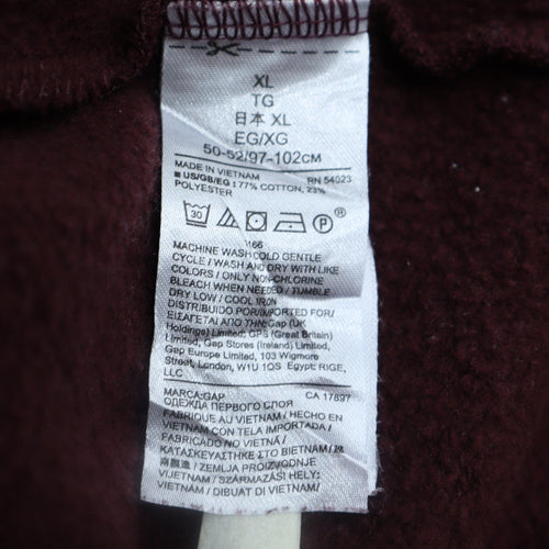 GAP Men's Brown XL Pullover Hoodie Fleece Cotton Blend