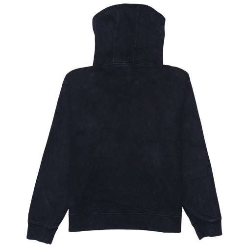 Champion Women Black Medium Pullover Hoodie 100% Cotton Logo Print