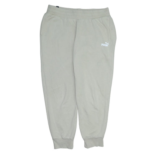 Puma Men’s Beige Jogger Sweatpants L Regular Fit Activewear Trousers