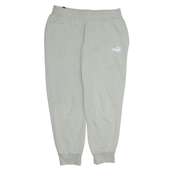 Puma Men’s Beige Jogger Sweatpants L Regular Fit Activewear Trousers