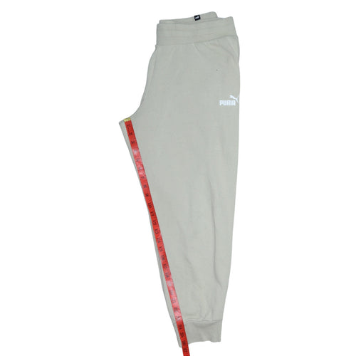 Puma Men’s Beige Jogger Sweatpants L Regular Fit Activewear Trousers