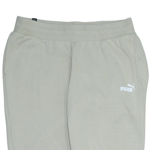 Puma Men’s Beige Jogger Sweatpants L Regular Fit Activewear Trousers