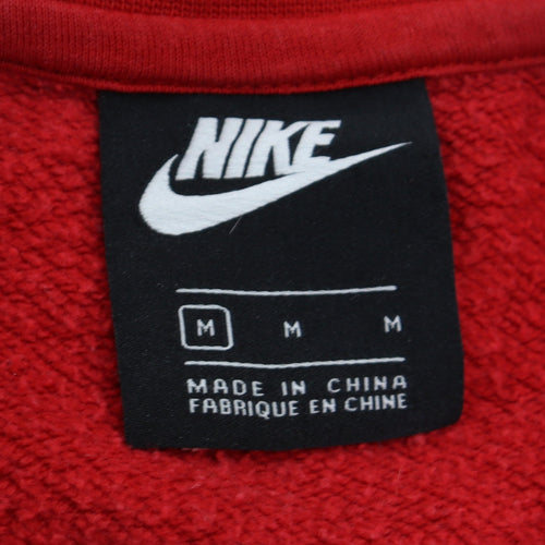 Nike Men's Red Crew Neck Pullover Sweatshirt Size M
