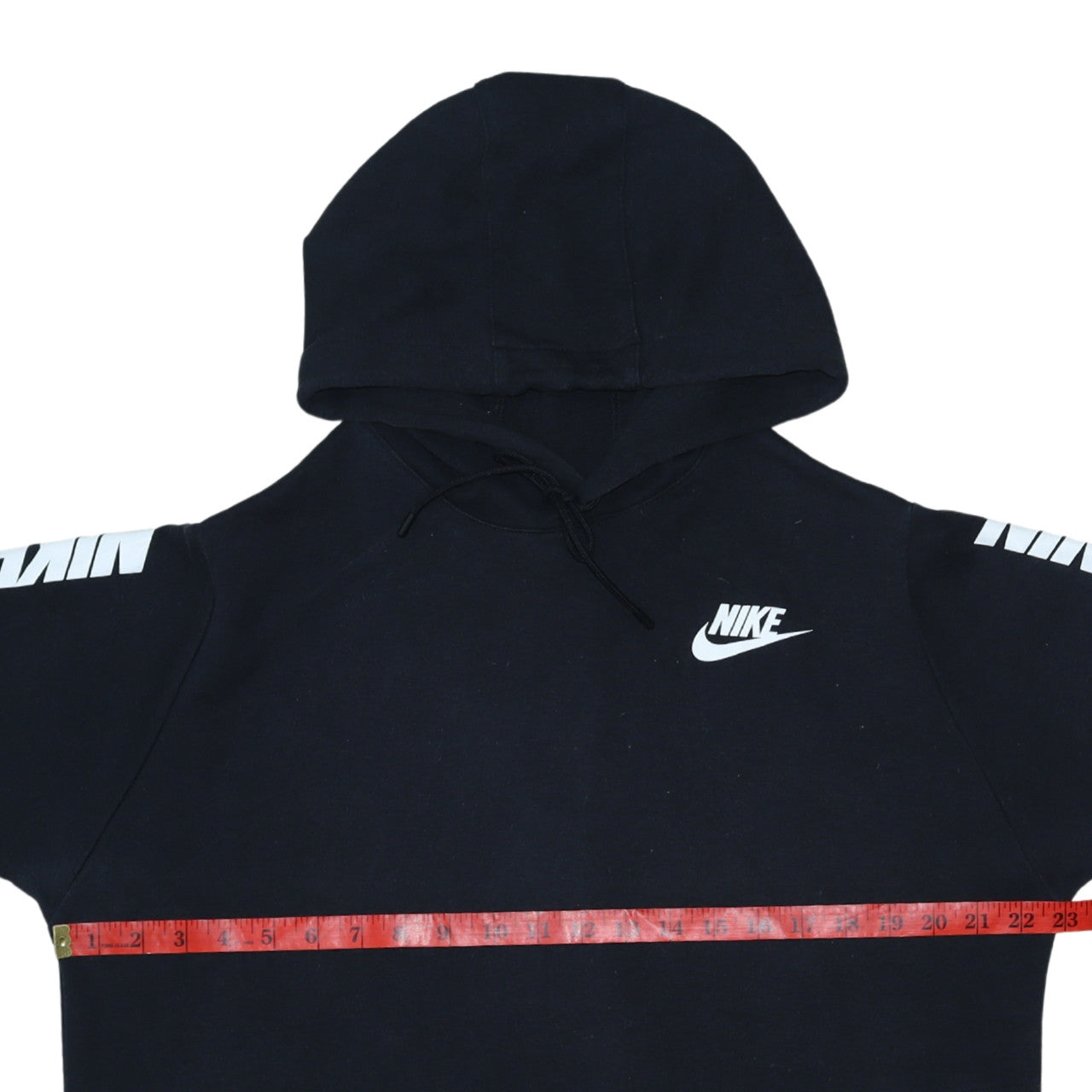 Nike Men's Black Pullover Hoodie L Sportswear Logo Fleece