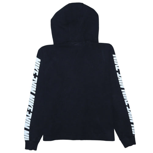 Nike Men's Black Pullover Hoodie L Sportswear Logo Fleece