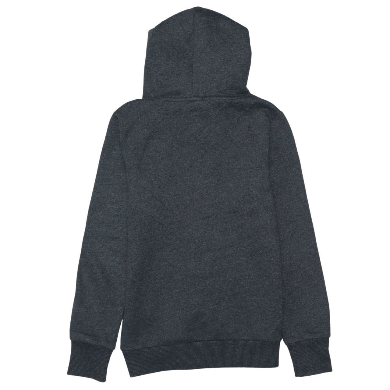 Superdry Womens Dark Grey Pullover Hoodie Size M Graphic Print