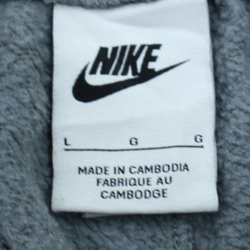 Nike Women’s Grey Jogger Sweatpants L Fleece Tapered Fit