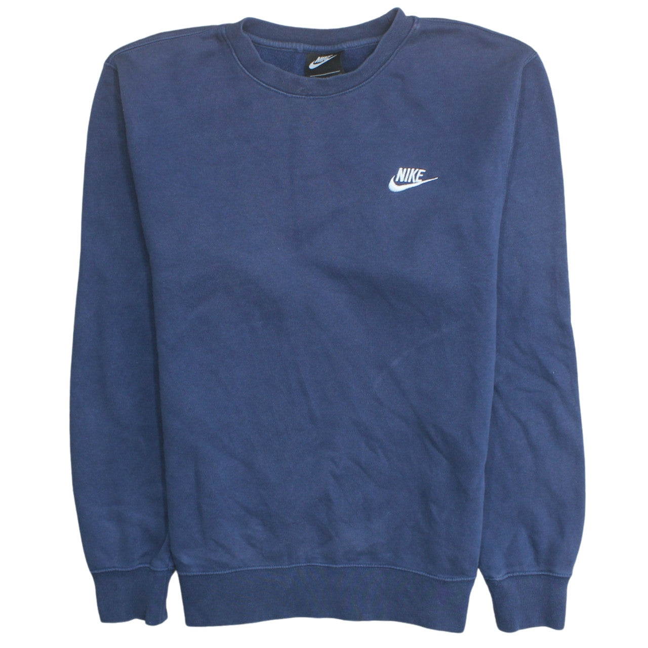 Nike Men's Blue Small Crew Neck Pullover Sweatshirt