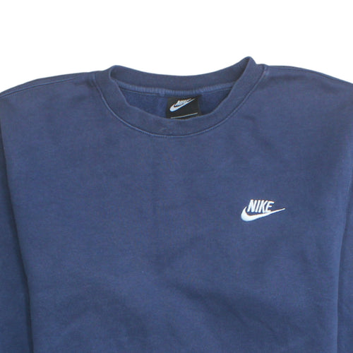 Nike Men's Blue Small Crew Neck Pullover Sweatshirt