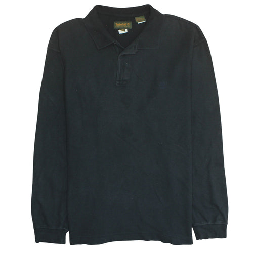 Timberland Men’s Black 2XL Long Sleeve Cotton Collared Shirt