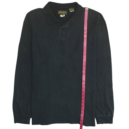 Timberland Men’s Black 2XL Long Sleeve Cotton Collared Shirt