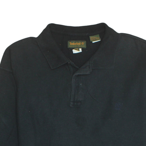 Timberland Men’s Black 2XL Long Sleeve Cotton Collared Shirt