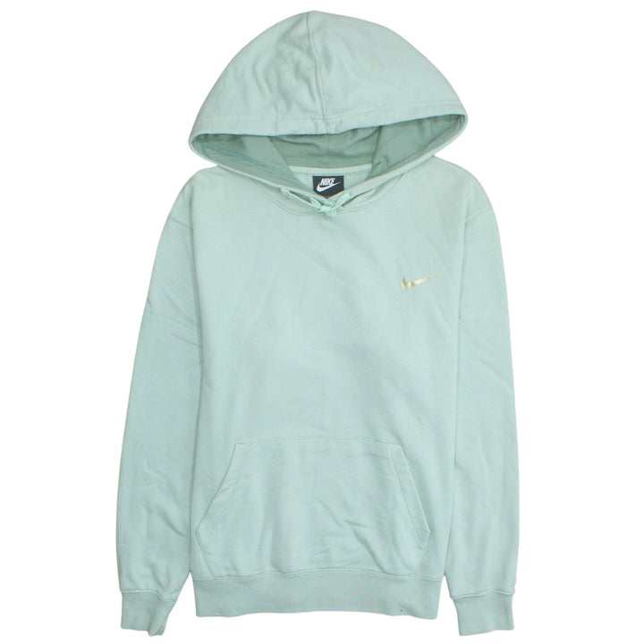 Nike Women Mint Green Pullover Hoodie Size M Cotton Blend