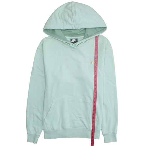 Nike Women Mint Green Pullover Hoodie Size M Cotton Blend
