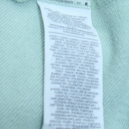 Nike Women Mint Green Pullover Hoodie Size M Cotton Blend