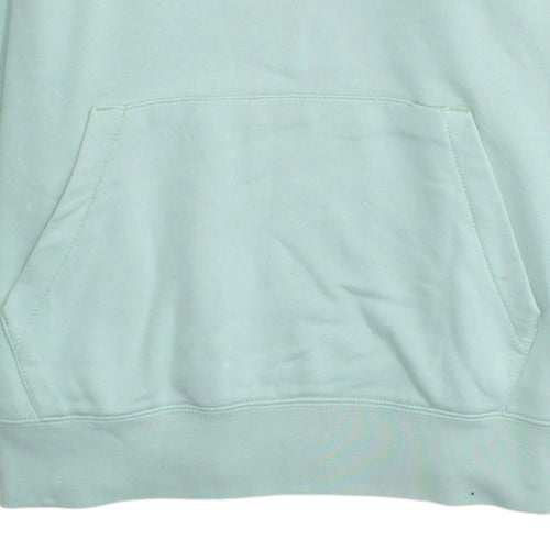 Nike Women Mint Green Pullover Hoodie Size M Cotton Blend