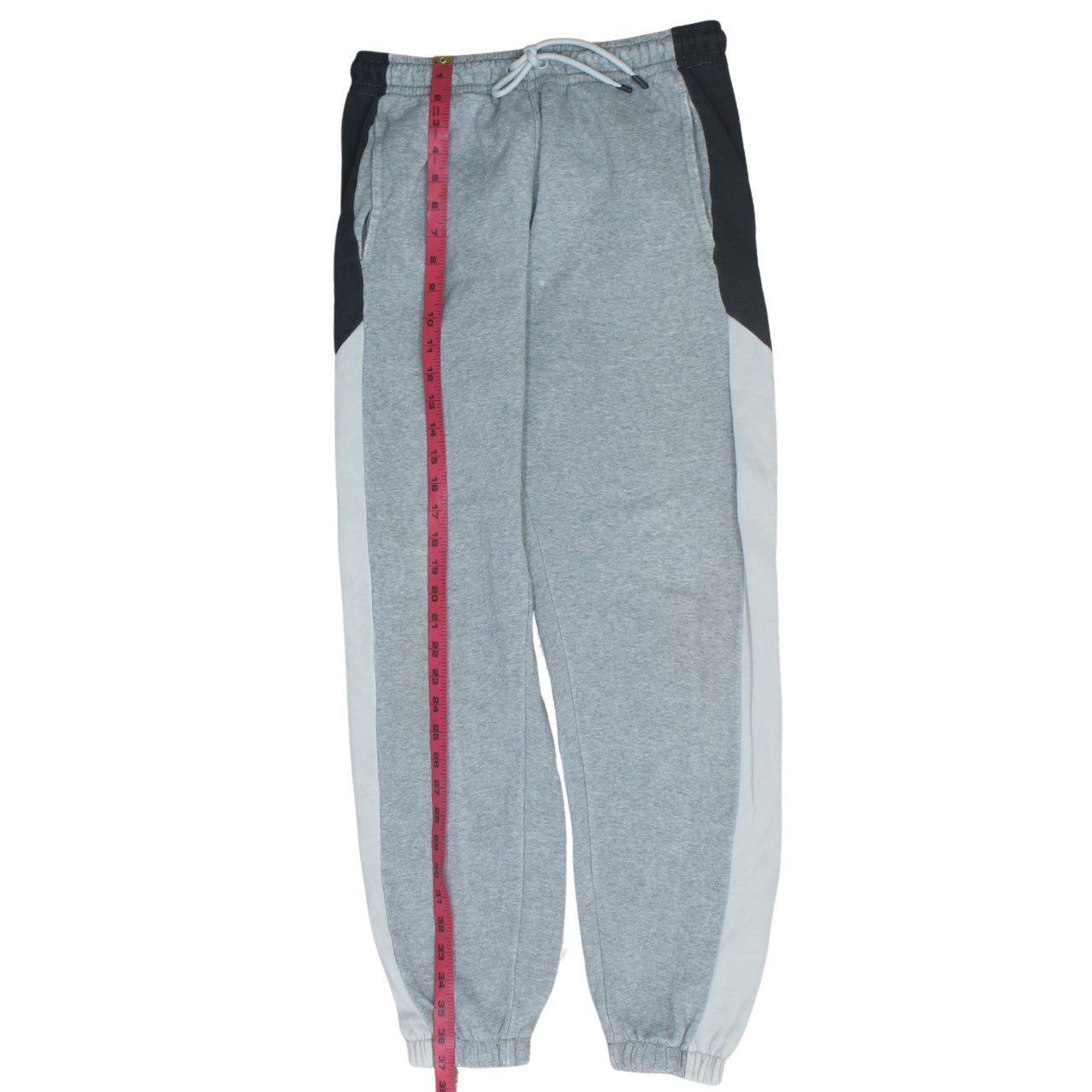 Nike Men's Grey Colourblock Jogger Sweatpants Size S Regular Fit