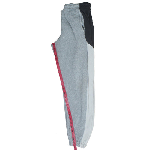 Nike Men's Grey Colourblock Jogger Sweatpants Size S Regular Fit