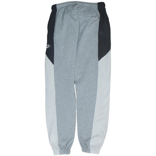 Nike Men's Grey Colourblock Jogger Sweatpants Size S Regular Fit