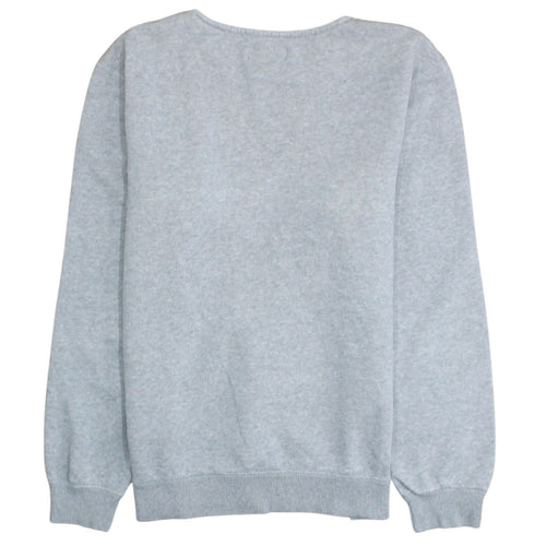 Adidas Mens Grey Crew Neck Sweatshirt S Regular Fit Pullover