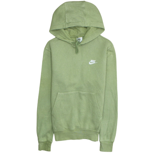 Nike Mens Green Pullover Hoodie XS Regular Fit Fleece Sportswear