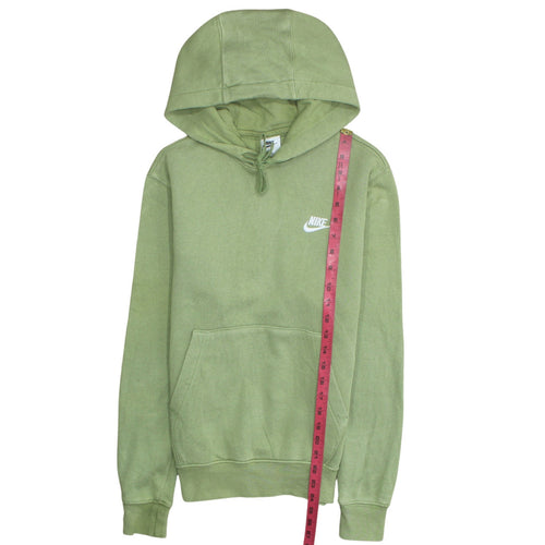 Nike Mens Green Pullover Hoodie XS Regular Fit Fleece Sportswear