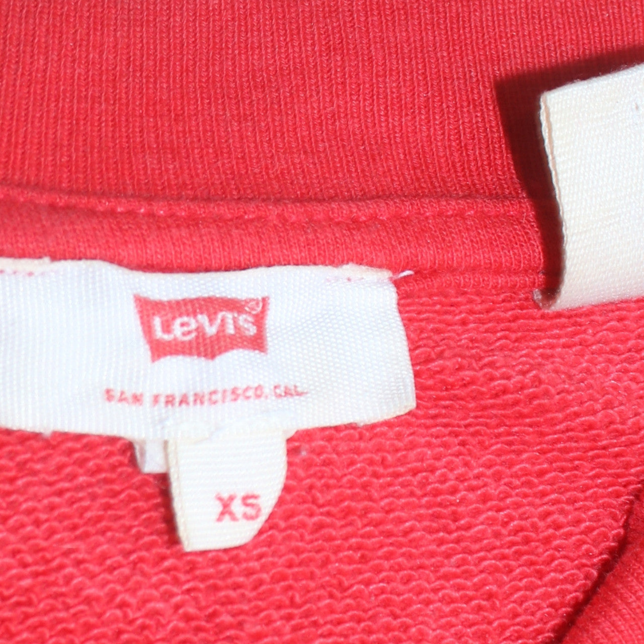 Levi's Women's Red Colourblock Pullover Sweatshirt XS