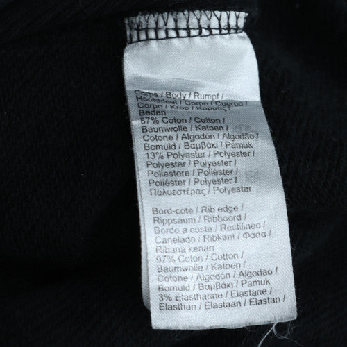 Lacoste Sport Women's Black Full Zip Hoodie Size M Cotton Blend