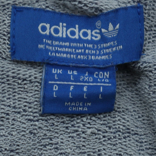 Adidas Mens Navy Blue Crew Neck Sweatshirt L Classic Fit