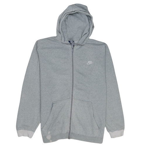 Nike Men's Grey 2XL Full Zip Hoodie Sweatshirt