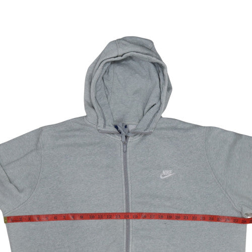 Nike Men's Grey 2XL Full Zip Hoodie Sweatshirt