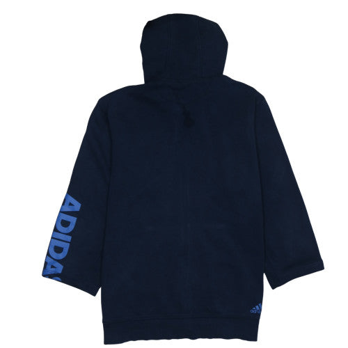 Adidas Mens Blue XL Full Zip Hoodie Fleece Sportswear