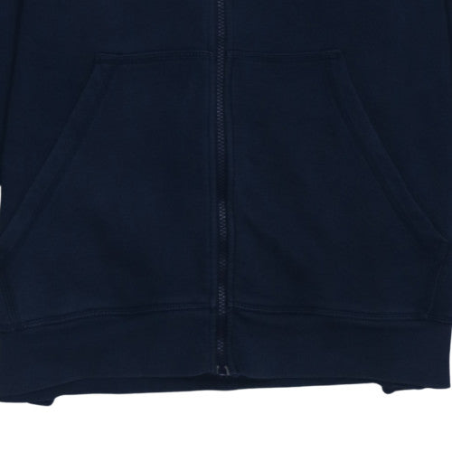 Adidas Mens Blue XL Full Zip Hoodie Fleece Sportswear
