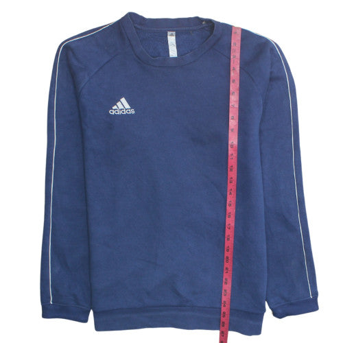 Adidas Mens Blue Crew Neck Pullover Sweatshirt Size M