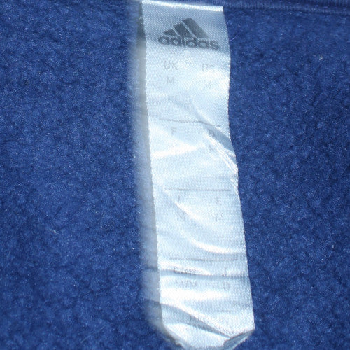 Adidas Mens Blue Crew Neck Pullover Sweatshirt Size M