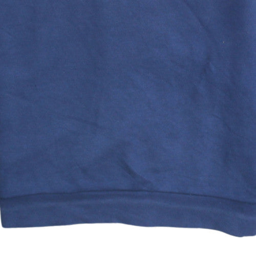 Adidas Mens Blue Crew Neck Pullover Sweatshirt Size M
