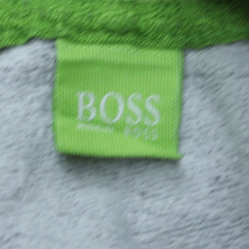 Hugo Boss Men's Grey Logo Pullover Hoodie Size L