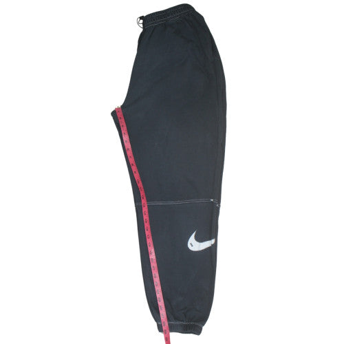 Nike Mens Black Fleece Sweatpants M Regular Fit Elastic Waist