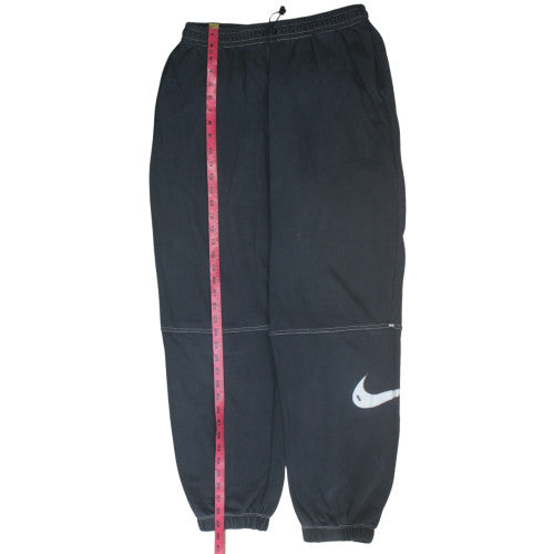 Nike Mens Black Fleece Sweatpants M Regular Fit Elastic Waist