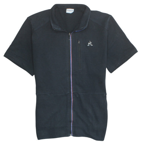 Le Coq Sportif Men's Black L Short Sleeve Full Zip Track Jacket