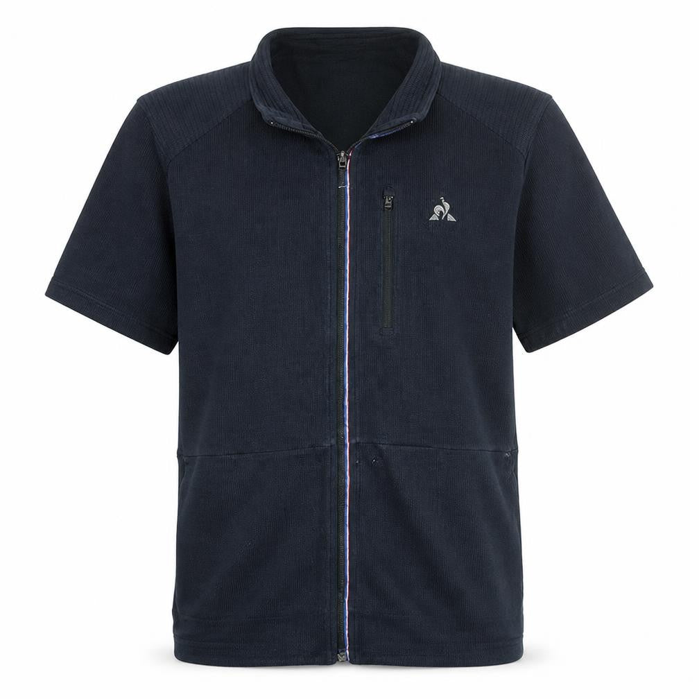 Le Coq Sportif Men's Black L Short Sleeve Full Zip Track Jacket