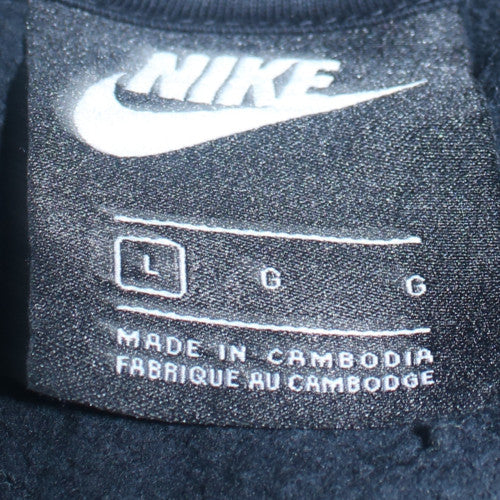 Nike Men's Black L Pullover Crew Neck Fleece Sweatshirt