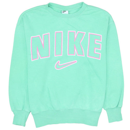 Nike Women's Mint Green XS Pullover Sweatshirt Crew Neck Casual