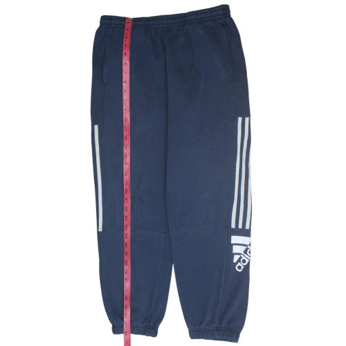 Adidas Teens Navy Blue Jogger Sweatpants L 13-14Y Cotton Blend