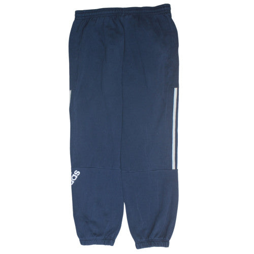 Adidas Teens Navy Blue Jogger Sweatpants L 13-14Y Cotton Blend