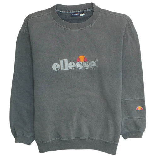 Ellesse Men’s Grey Crew Neck Logo Sweatshirt M Regular Fit