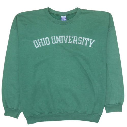Champion Men's Green Ohio University 2XL Pullover Sweatshirt