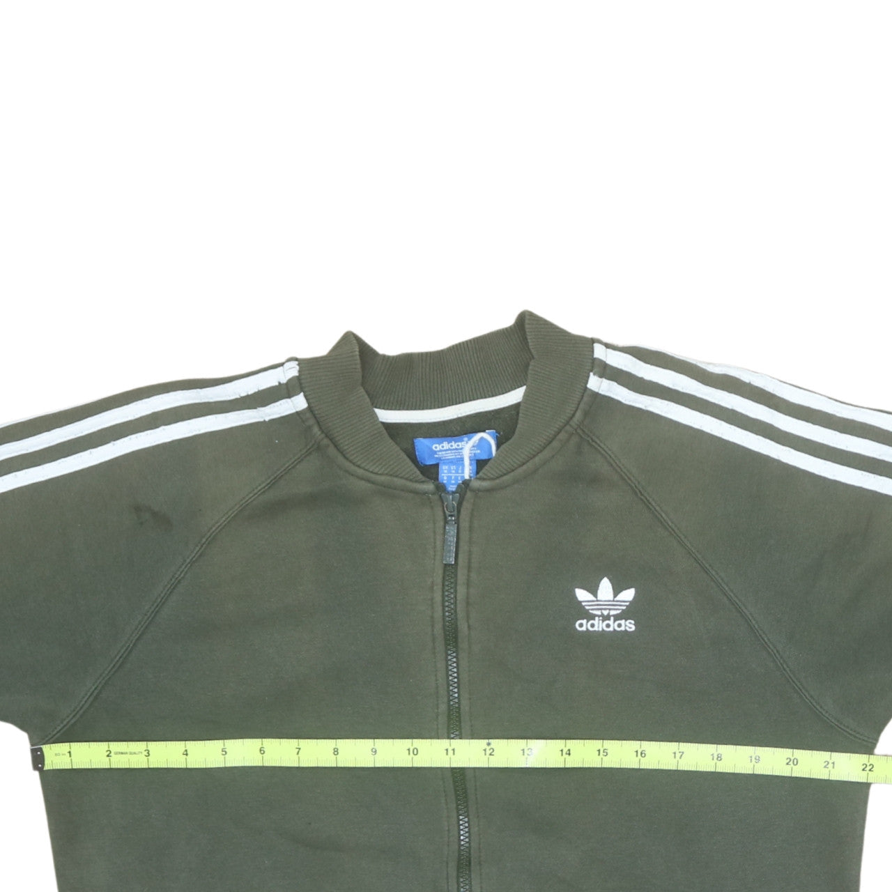Adidas Men's Green M Track Jacket Full Zip Sportswear