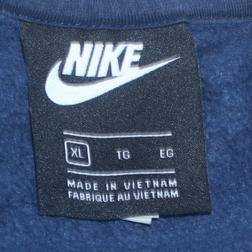 Nike Men's Blue XL Crew Neck Pullover Fleece Sweatshirt